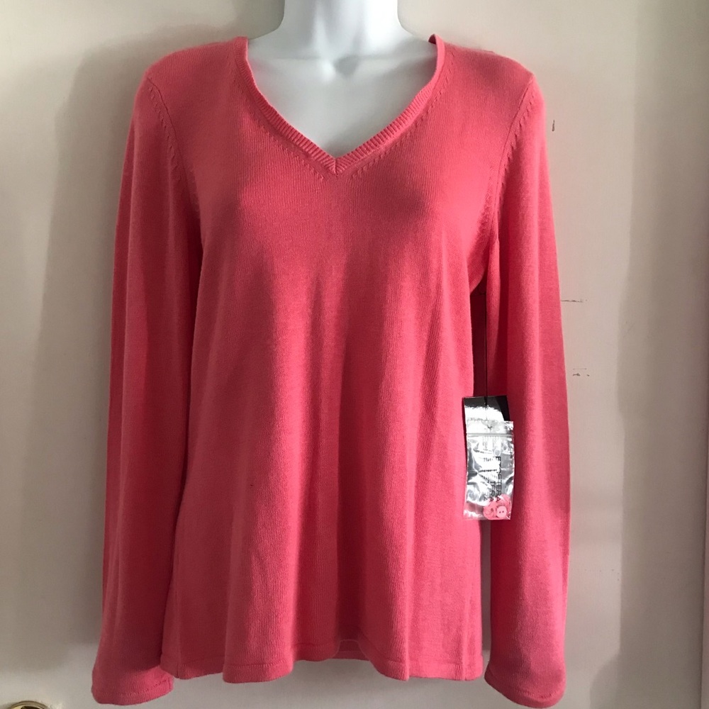 Etcetera Removable Ruffled Collar & Cuffs Pinklady Sweater - Picture 4 of 11